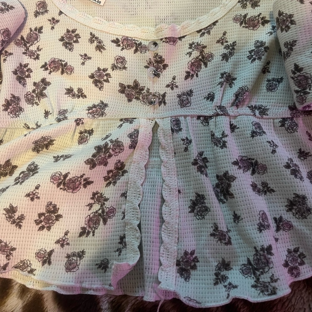 Nordstrom Floral Long sleeve Top - Picture 2 of 4